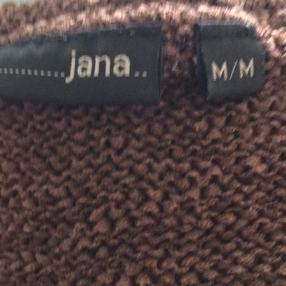 Vintage Jana brown knit short sleeve shirt size medium - Picture 9 of 10